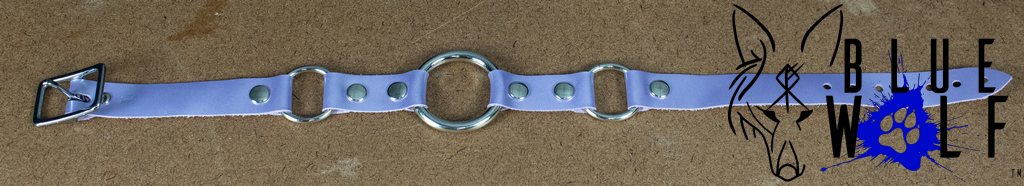 Tri-Ring-Collar ( Shiny Lavender - Silver) image 1